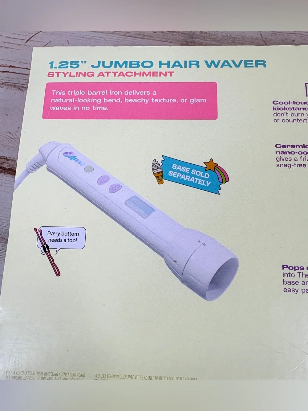 MANE Addicts The Power Bottom & 1.25” Jumbo Hair Waver Interchangeable Base